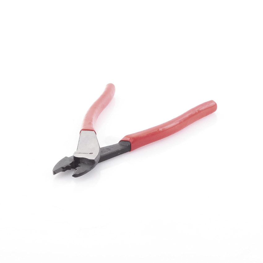 Pinza de 9.5" para cortar y crimpar ( ponchar )  terminales Aislados y No aislados