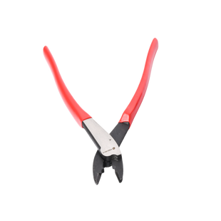 Pinza de 9.5" para cortar y crimpar ( ponchar )  terminales Aislados y No aislados