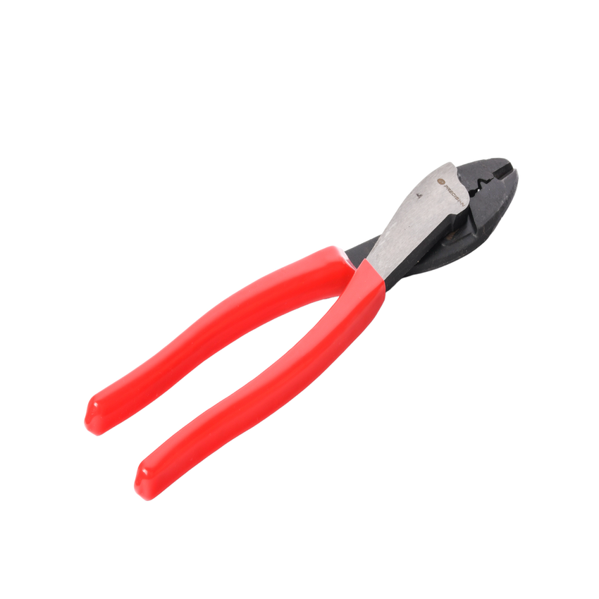 Pinza de 9.5" para cortar y crimpar ( ponchar )  terminales Aislados y No aislados