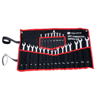 Juego de 24 Llaves Combinadas Métricas e Inglesas con Estuche.