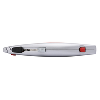Navaja Uso Rudo con Cortador de Cable, Cuerpo Metálico, Mango Ergonómico (Con 5 Hojas de Repuesto).