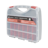 Caja Organizadora con 21 Divisiones Fabricada en Plástico de Alta Resistencia de 38x31x7 cm.