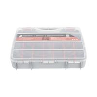 Caja Organizadora con 21 Divisiones Fabricada en Plástico de Alta Resistencia de 38x31x7 cm.