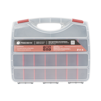 Caja Organizadora con 21 Divisiones Fabricada en Plástico de Alta Resistencia de 38x31x7 cm.