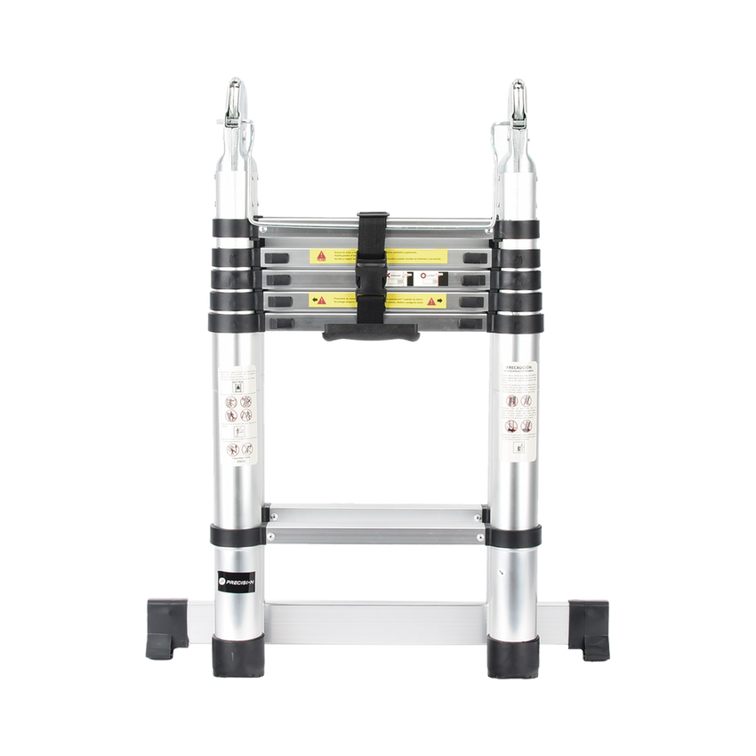 Escalera Telescópica de Aluminio Tipo Tijera de 1.9 + 1.9 Metros de Altura