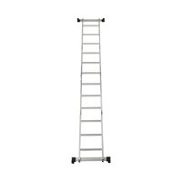 Escalera Multiposiciones de Aluminio de 3.52 Metros, Soporta 150 kg
