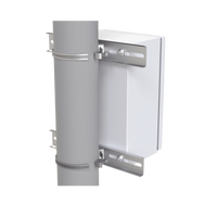 Montaje de Metal Galvanizado para Poste Universal para Gabinetes de Ancho Hasta 30 cm.