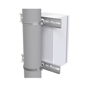 Montaje de Metal Galvanizado para Poste Universal para Gabinetes de Ancho Hasta 30 cm.