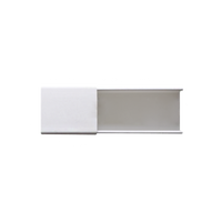 Canaleta blanca sin división, de PVC auto extinguible, 48 x 16 x tramo 2.5m (6101-01260