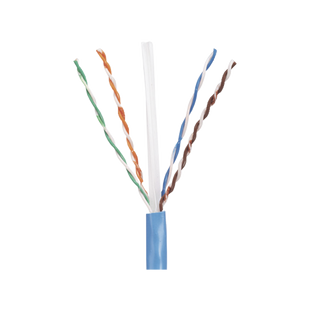 Bobina de Cable UTP 305 m. de Cobre, PanNet, Azul, Categoría 5e (24 AWG), PVC (CM), de 4 pares