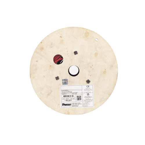 Bobina de Cable UTP de 4 Pares, Vari-MaTriX, Cat6A, 23 AWG, LSZH (Libre de Gases Tóxicos), Color Rojo, 305 Metros (1000 Pies)