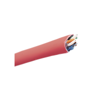 Bobina de Cable UTP de 4 Pares, Vari-MaTriX, Cat6A, 23 AWG, LSZH (Libre de Gases Tóxicos), Color Rojo, 305 Metros (1000 Pies)