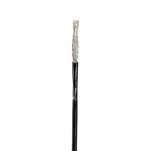 Bobina de Cable UTP de 4 Pares, Con Aislamiento de Fluoropolímero, Cat6A (23 AWG), Uso Interior/Exterior Para Entorno Ambiental de Altas Temperaturas (Hasta 125ºC) , CMP (Plenum), Color Negro, 305 m