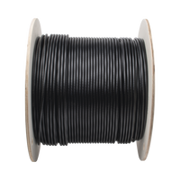 Bobina de Cable UTP de 4 Pares, PanNet, Para Exterior con Gel, Cat6 (23 AWG), Industrial para Climas Extremos, Color Negro, 305 Metros (1000 Pies)