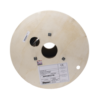 Bobina de Cable UTP de 4 Pares, PanNet, Para Exterior con Gel, Cat6 (23 AWG), Industrial para Climas Extremos, Color Negro, 305 Metros (1000 Pies)