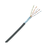 Bobina de Cable Planta Externa con Gel, de 4 Pares, Cat6A, UTP, Color Negro, 305 Metros (1000 Pies)