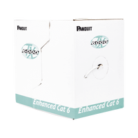 Bobina de Cable UTP 305 Metros (1000 Pies) de Cobre, TX6000™ PanNet, Reelex, Gris, Categoría 6 Mejorado (23 AWG), PVC (CMR, Riser), de 4 Pares