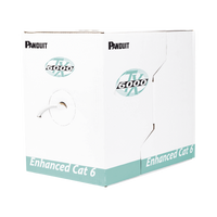 Bobina de Cable UTP 305 Metros (1000 Pies) de Cobre, TX6000™ PanNet, Reelex, Gris, Categoría 6 Mejorado (23 AWG), PVC (CMR, Riser), de 4 Pares