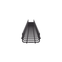 Charola Wire Basket de 12 in (304 mm) de Ancho, 2 in (50 mm) de Alto, 3 m de Largo, Hasta 209 Cables Cat6, Color Negro