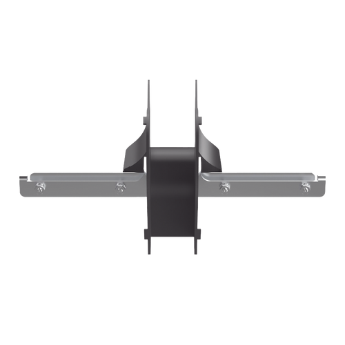 Bajada/Salida de Cables Para  Charola Wire Basket, de 2 in, Con Control de Radio de Curvatura, Color Negro