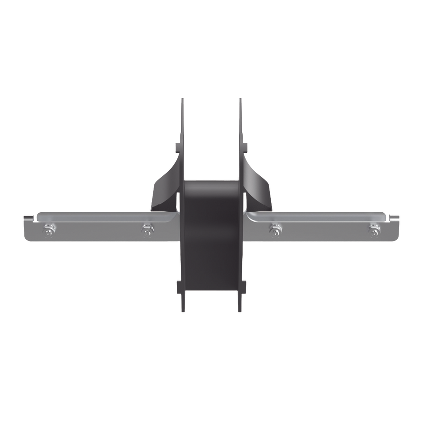 Bajada/Salida de Cables Para  Charola Wire Basket, de 2 in, Con Control de Radio de Curvatura, Color Negro