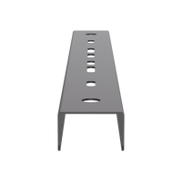 Soporte Tipo Trapecio Para Charola Wire Basket, Hasta 12 in (300 mm) de Ancho, Uso con Varillas Roscadas de 1/2 in, Color Negro