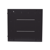 Gabinete PanZone de Montaje en Pared, de 19in, Puerta con Ventana de Seguridad, 12 UR, 762mm de Profundidad, Color Negro