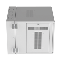 Gabinete PanZone de Montaje en Pared, de 19in, Puerta con Ventana de Seguridad, 12 UR, 762mm de Profundidad, Color Blanco