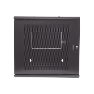 Gabinete PanZone de Montaje en Pared, de 19in, Puerta Ventilada, 12 UR, 635mm de Profundidad, Color Negro