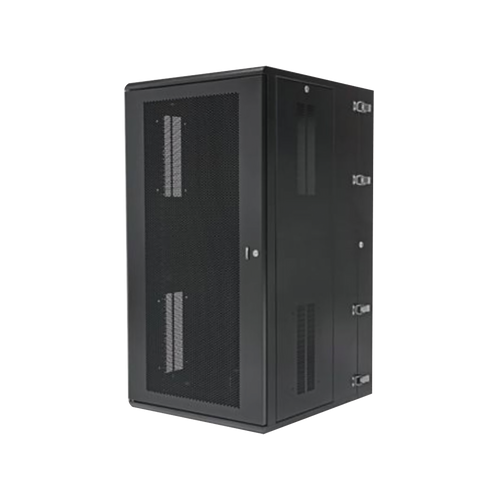 Gabinete PanZone de Montaje en Pared, de 19in, Puerta Ventilada, 26 UR, 635mm de Profundidad, Color Negro