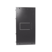 Gabinete PanZone de Montaje en Pared, de 19in, Puerta con Ventana de Seguridad, 26 UR, 635mm de Profundidad, Color Negro