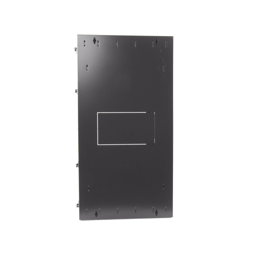 Gabinete PanZone de Montaje en Pared, de 19in, Puerta con Ventana de Seguridad, 26 UR, 635mm de Profundidad, Color Negro