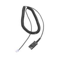Cable adaptador para diademas modelo HT101, HT201 y HT202 para compatibilidad con teléfonos Grandstream, análogos, digitales, etc.