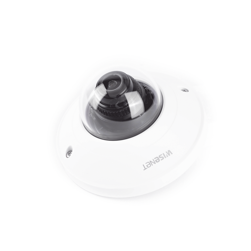 Cámara IP Tipo Mini Domo interior 2 Megapíxel / Lente 2.8 mm / WDR 120db / H.265 & WiseStream / Conteo de personas