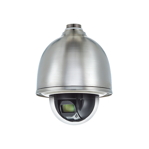 Domo IP PTZ Antivandálico 2MP / Zoom Óptico 32X / H.265 & WiseStream  / WDR 120DB / Exterior IP66 / Acero Inoxidable