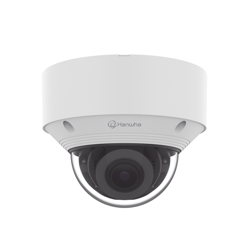 Cámara IP Tipo domo Antivandálica 5 Megapíxel / Lente Varifocal 3.2 - 10mm / IR 30M / WDR 120db / IP66 / H.265 & WiseStream / Inteligencia Artificial Deteccion de Personas y vehiculos