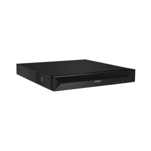 NVR 8 Megapíxel / 16 canales / H.265 / P2P Wisenet / 16 puertos PoE / 128Mbps