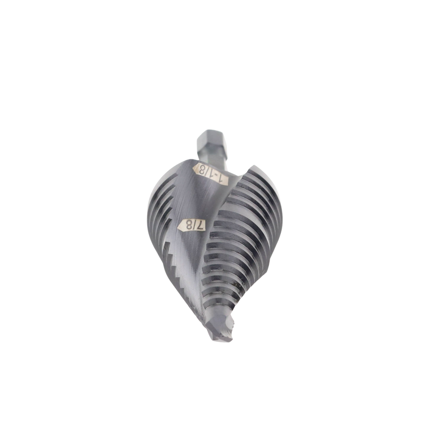 Broca Escalonada 12 en 1, de Liberación Rápida, Acanaladura en Espiral, produce Agujeros de 2-3 cm e Intermedios. 10x más Durable