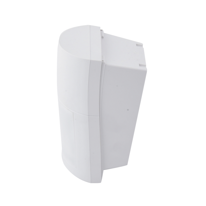 Detector de Movimiento Pasivo / Inalambrico (alimentación) / Altura de montaje 0.8m a 2.7 m  ajustable  / 100% Exterior / Compatible con cualquier panel de alarma