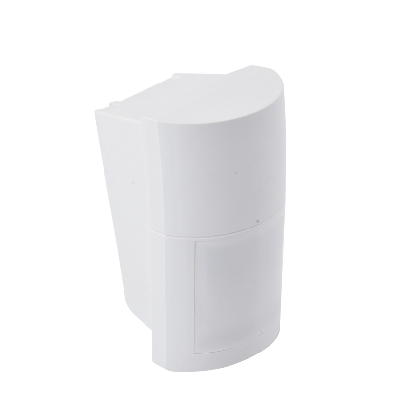 Detector de Movimiento Pasivo / Inalambrico (alimentación) / Altura de montaje 0.8m a 2.7 m  ajustable  / 100% Exterior / Compatible con cualquier panel de alarma