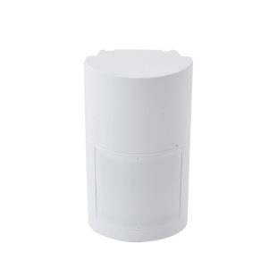 Detector de Movimiento Pasivo / Inalambrico (alimentación) / Altura de montaje 0.8m a 2.7 m  ajustable  / 100% Exterior / Compatible con cualquier panel de alarma