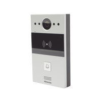 Videoportero de 1 Botón / Lector de Tarjetas MIFARE y PROX EM / Notificación a APP / 100% en la Nube / Notificación por Llamada Telefónica / SIP / ONVIF / IP65 / Cámara 2MP / Panel de Aluminio / Control de 2 Puertas
