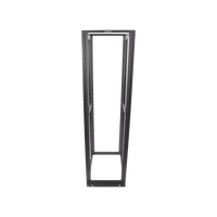 Rack de Cuatro Postes Estándar de 19", Rieles Numerados y Roscados #12-24, Profundidad Máxima de 30 in, 45 Unidades de Rack, Color Negro