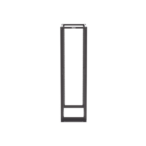 Rack de Cuatro Postes Estándar de 19", Rieles Con Orificio Para Tuerca Enjaulada, Profundidad Máxima de 41.5 in, 45 Unidades de Rack, Color Negro