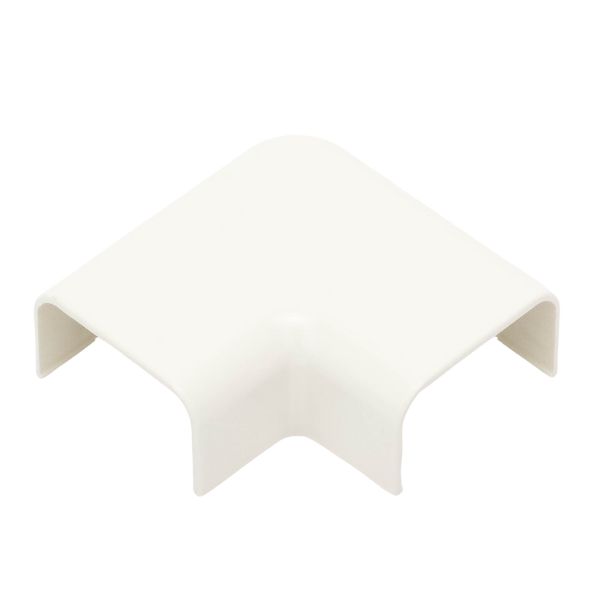 Conexión en ángulo recto "L", para uso con canaleta LD10, material ABS, Color Blanco Mate