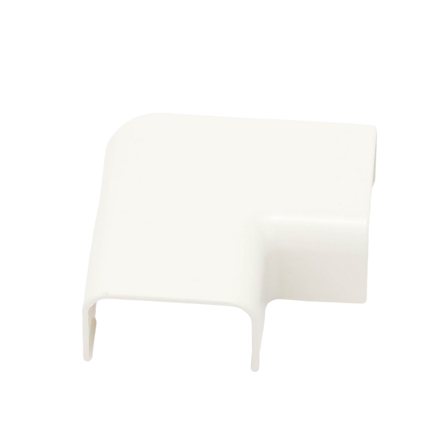 Conexión en ángulo recto "L", para uso con canaleta LD10, material ABS, Color Blanco Mate