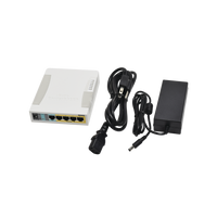 (RB260GSP) Switch Mikrotik 5 puertos PoE (Pasivo) (1in/4out) Gigabit Ethernet y 1 SFP