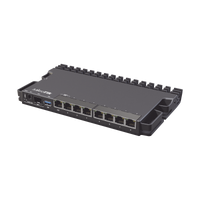 (RB5009UG+S+IN) RouterBoard, CPU 4 Núcleos, 8 Puertos Gigabit, 1 SFP+, Solo RouterOS v7