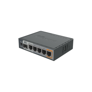 (hEX S) Router Dual Core, 5 puertos Gigabit, 1 Puerto SFP, PoE in, PoE Out