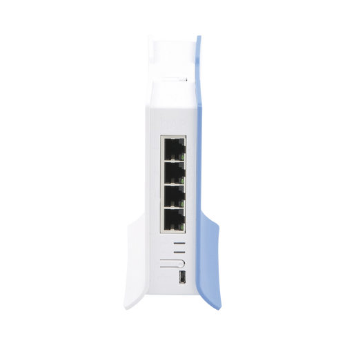 (hAP lite TC) 4 Puertos Fast Ethernet, Wi-Fi 2.4 GHz 802.11 b/g/n y base tipo Torre